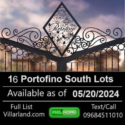 Portofino South Lot For Sale - 19 lots